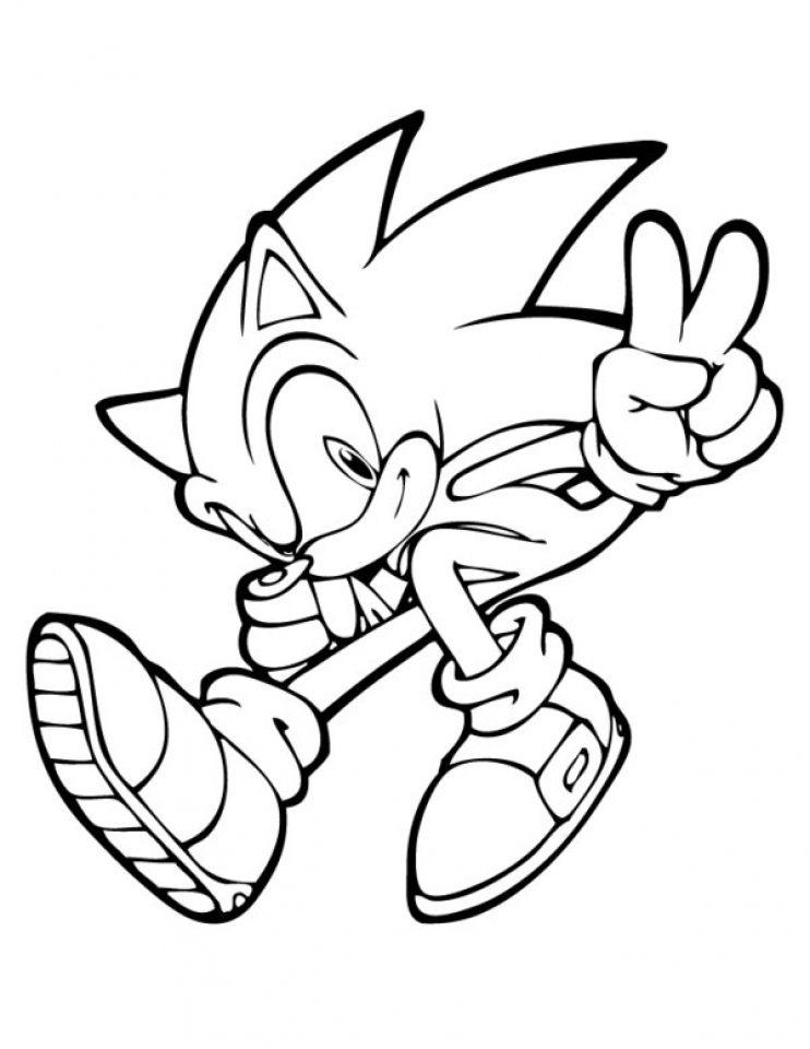 sonic printable coloring pages