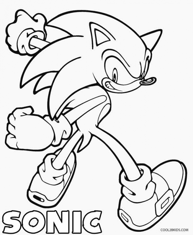 Sonic The Hedgehog Coloring Beautiful Sonic Coloring Pages