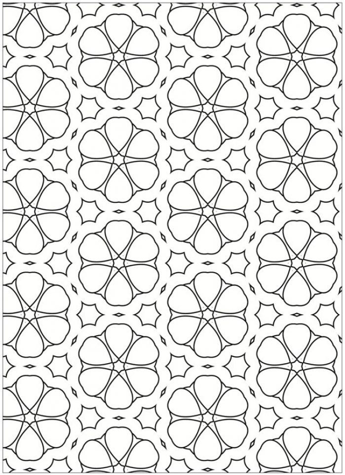 Get This Free Tessellation Coloring Pages Adult Printable 37233