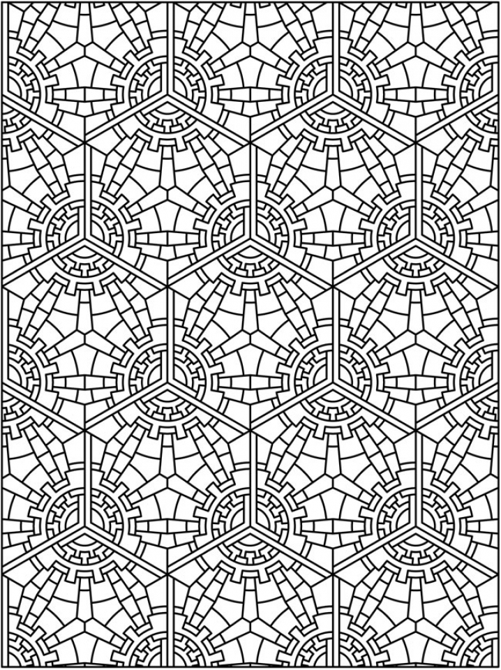 Get This Free Tessellation Coloring Pages Adult Printable ...