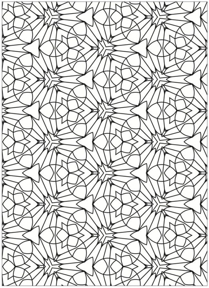 Get This Free Tessellation Coloring Pages Adult Printable 83418