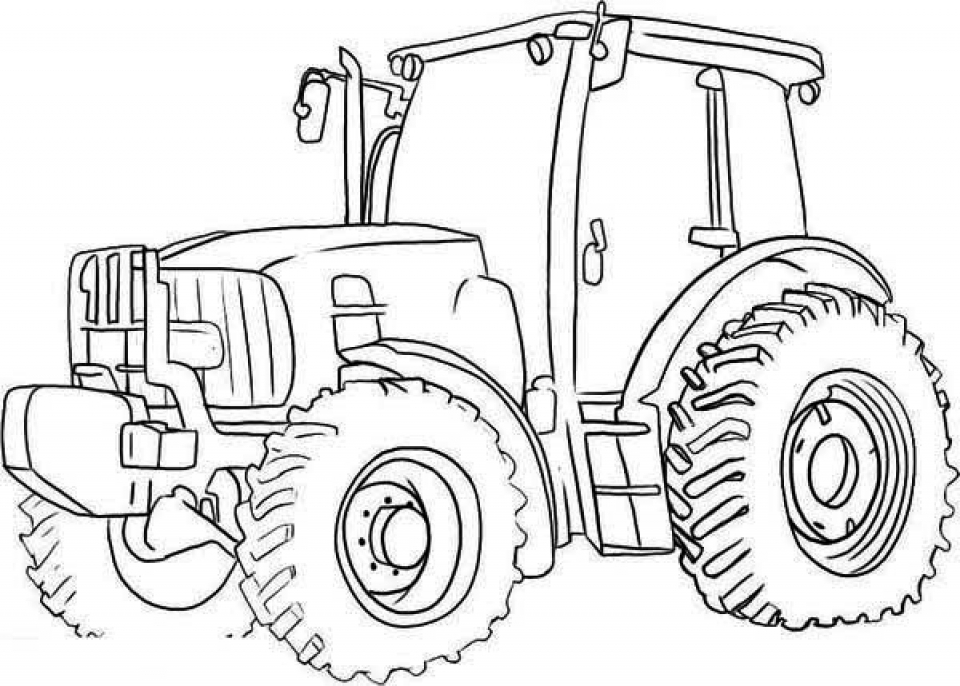 Get This Free Tractor Coloring Pages 39747