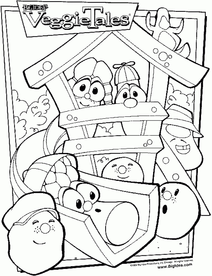 Get This Free Veggie Tales Coloring Pages to Print 590f8