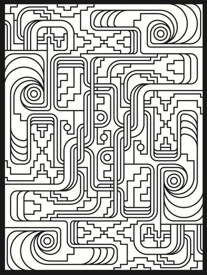 Get This Online Art Deco Patterns Coloring Pages for Adults 467867