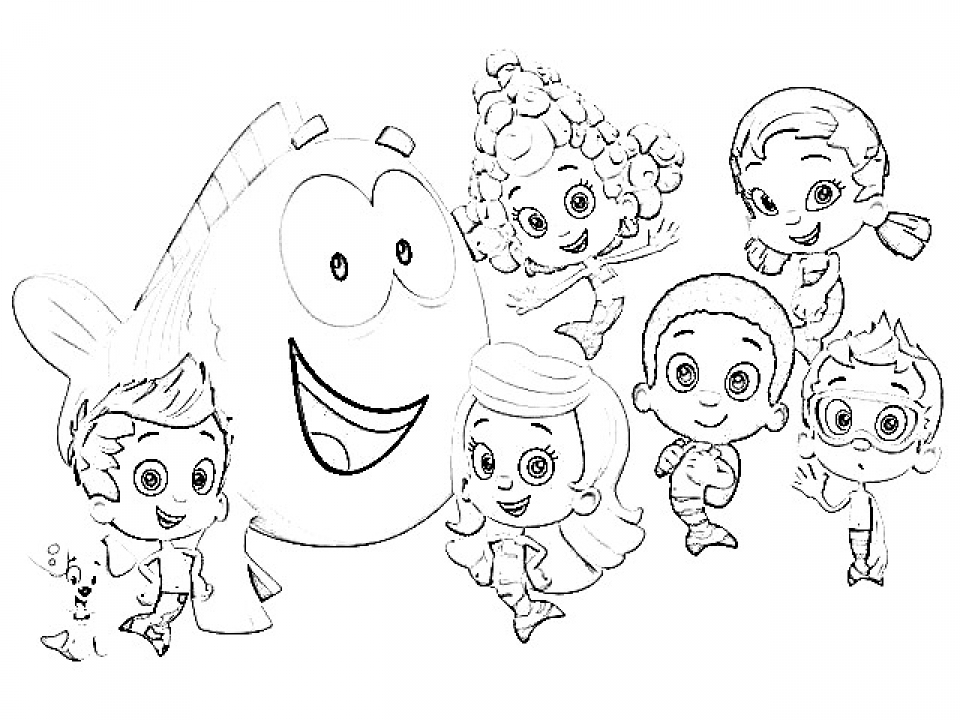 Get This Online Bubble Guppies Coloring Pages 357849