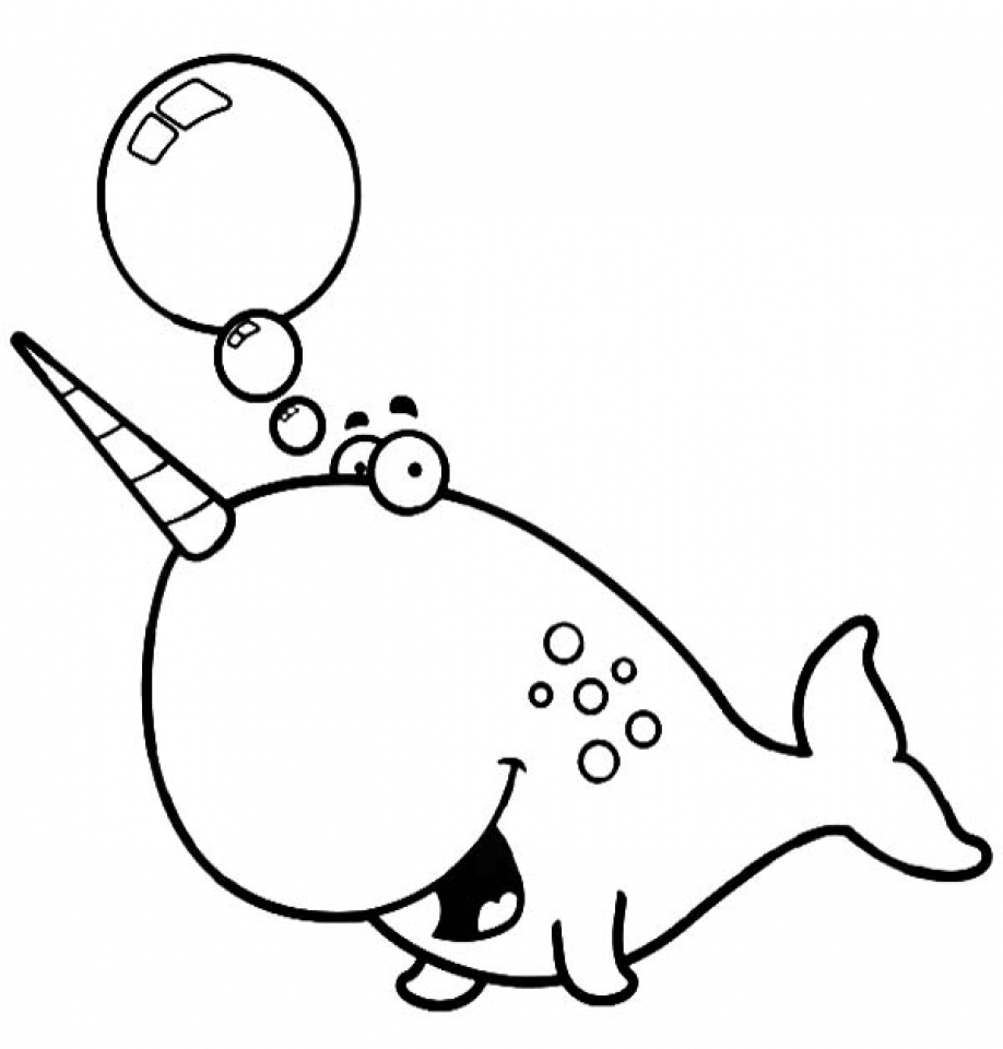 Get This Online Narwhal Coloring Pages 38730