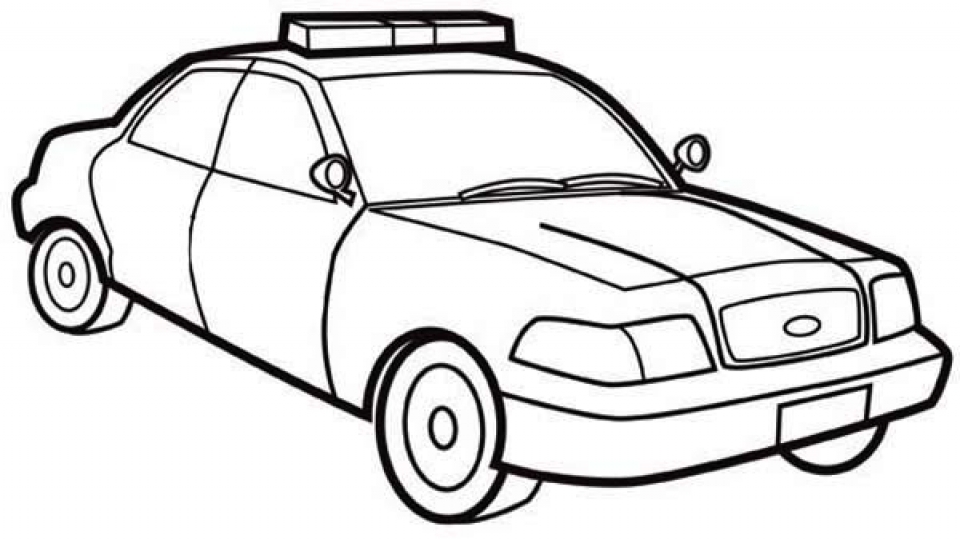 Download Police Car Coloring Pages Sketch Coloring Page