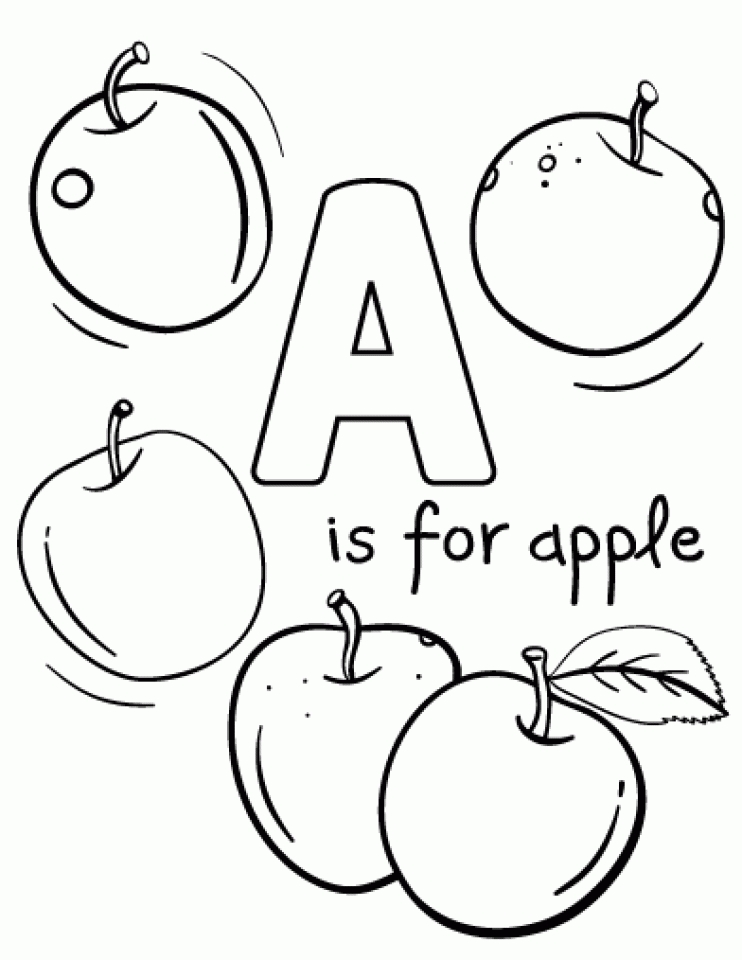 20+ Free Printable Apple Coloring Pages - Everfreecoloring.com