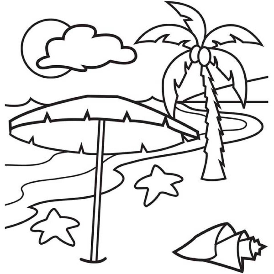 Get This Printable Beach Coloring Pages Online 9MYA12