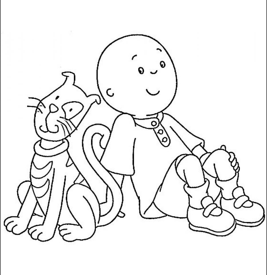 printable caillou coloring pages ready for download