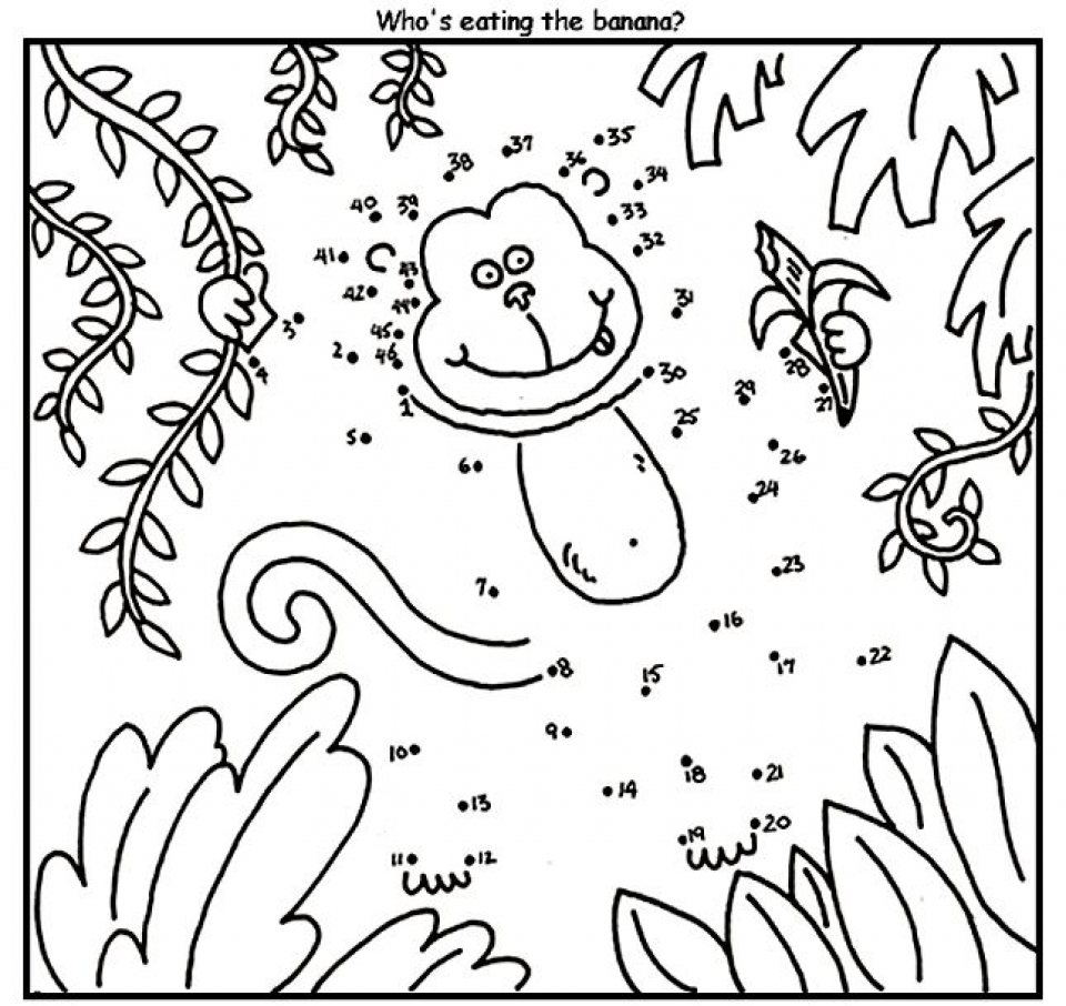 Get This Printable Connect The Dots Coloring Pages 01827