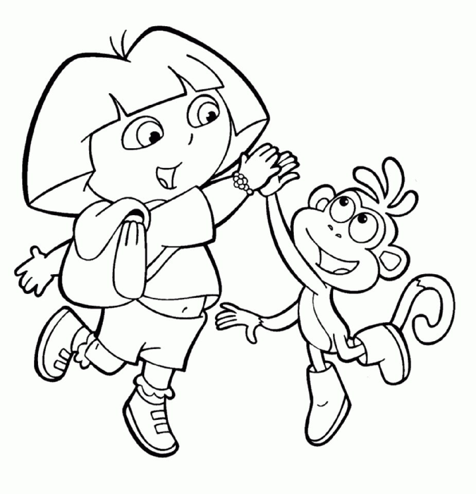 Get This Printable Dora The Explorer Coloring Pages Online vu6h31