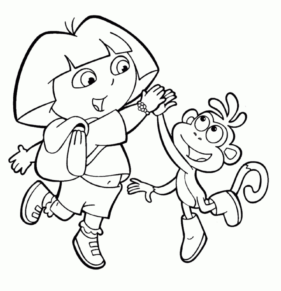 Get This Printable Dora The Explorer Coloring Pages Online Vu6h31