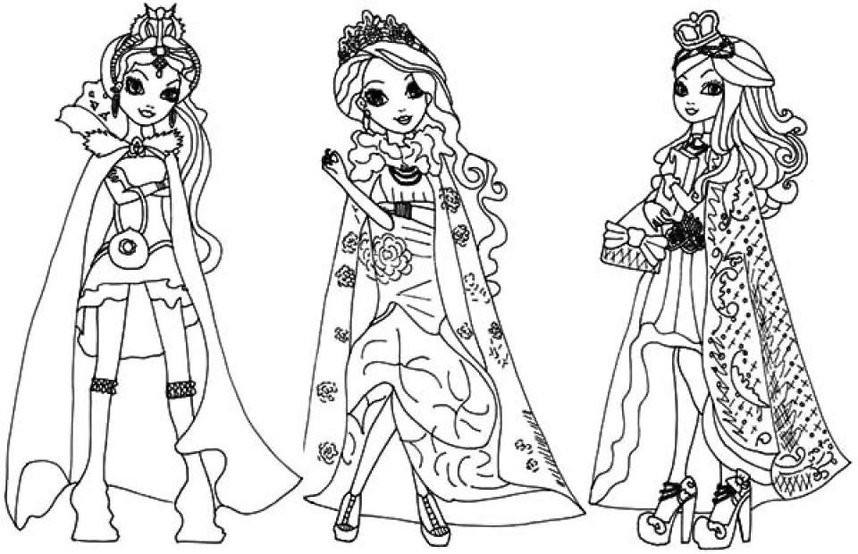 Get This Printable Ever After High Coloring Pages Online 59808