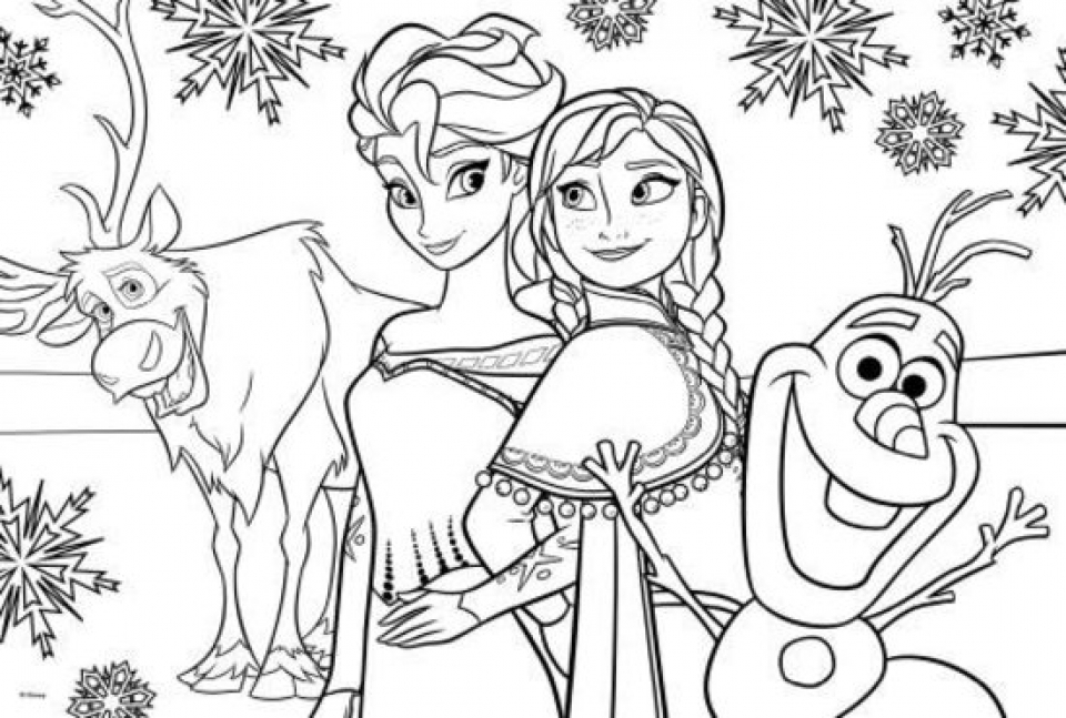 Get This Printable Frozen Coloring Pages Online 638595