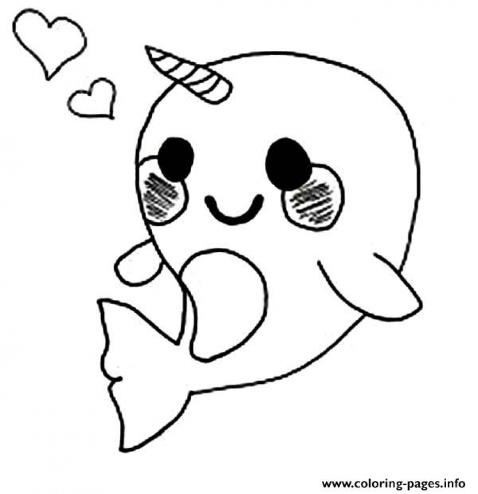 Get This Printable Narwhal Coloring Pages Online 90455
