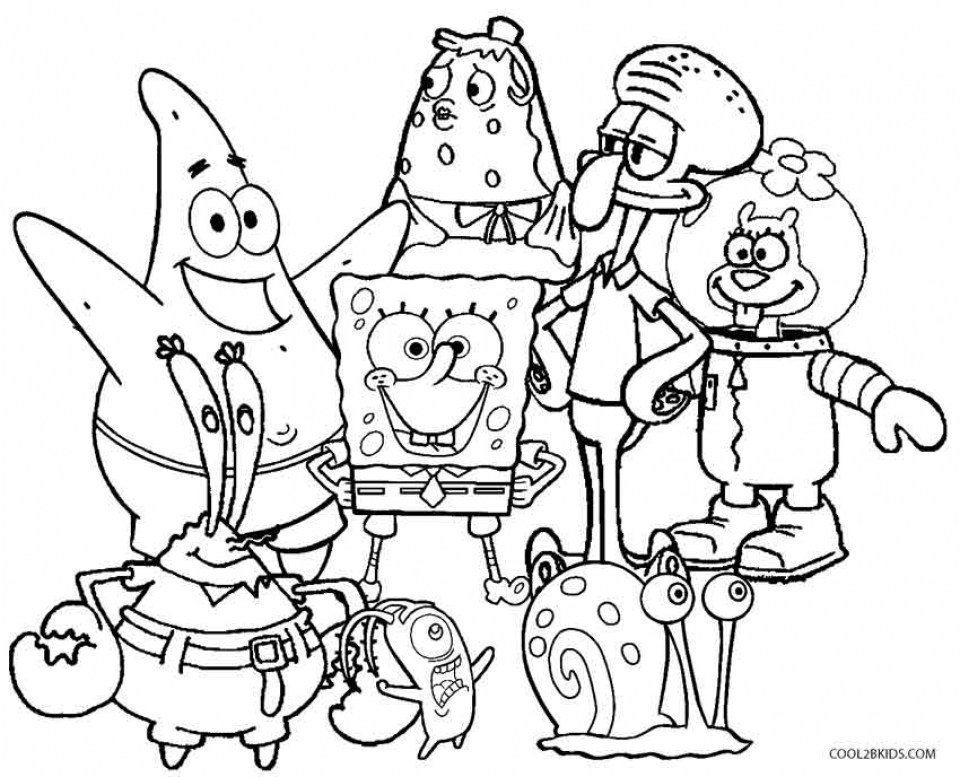 Get This Printable Spongebob Squarepants Coloring Pages 7ao0b