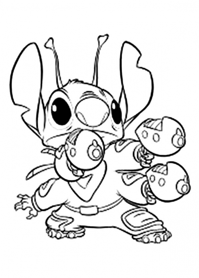 Get This Printable Stitch Coloring Pages Online 4auxs