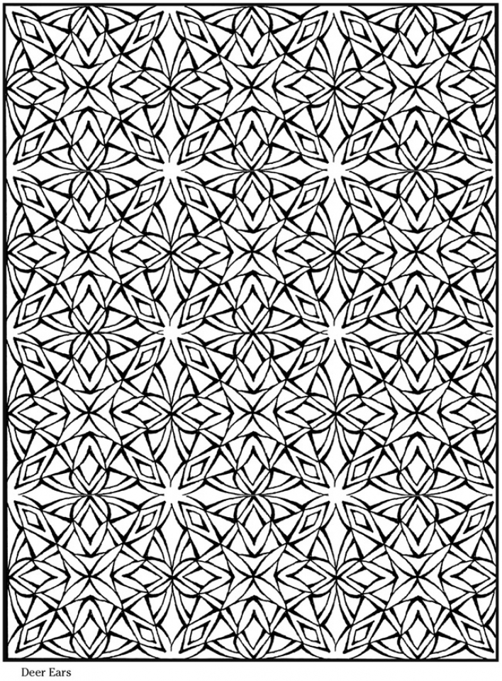 Fish Tessellations - Free Coloring Pages