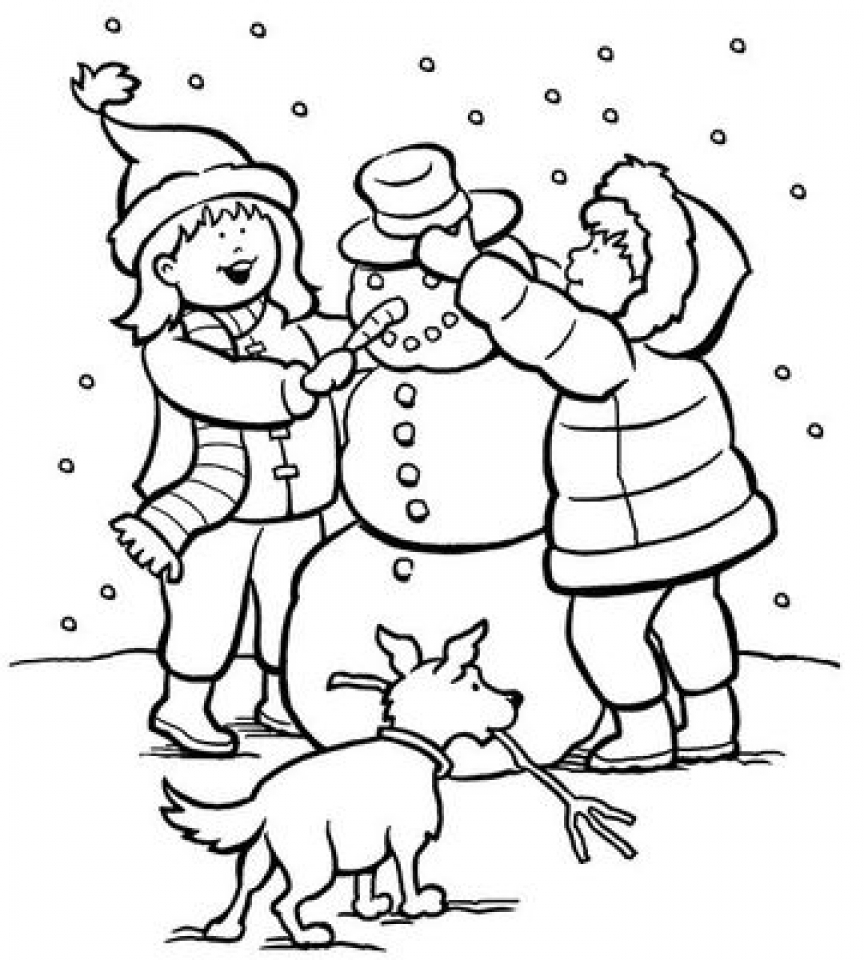 Download Get This Printable Winter Coloring Pages 952208