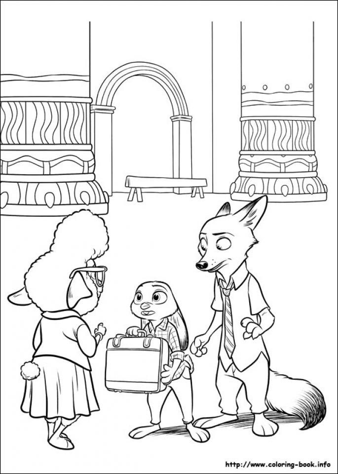 9100 Coloring Pages Zootopia , Free HD Download