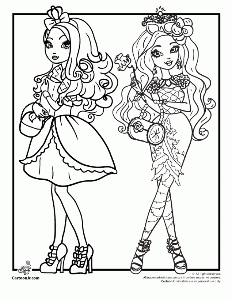 Get This Royal Rebels Ever After High Girl Coloring Pages