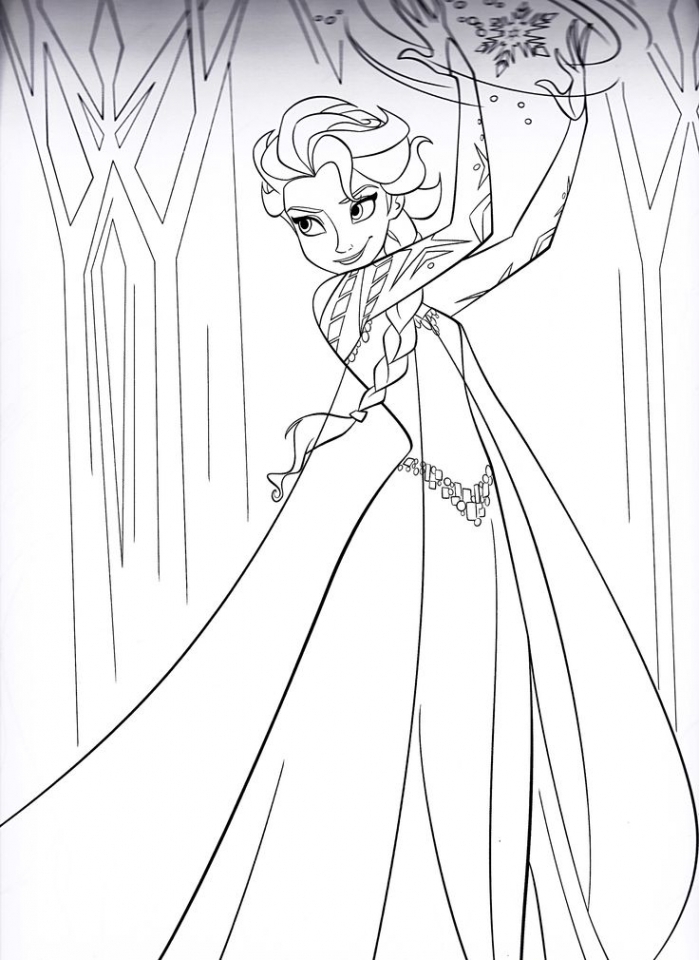 Get This Free Printable Queen Elsa  Coloring  Pages  Disney 