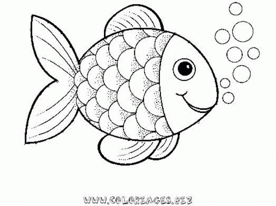 Rainbow Fish Coloring Pages To Print