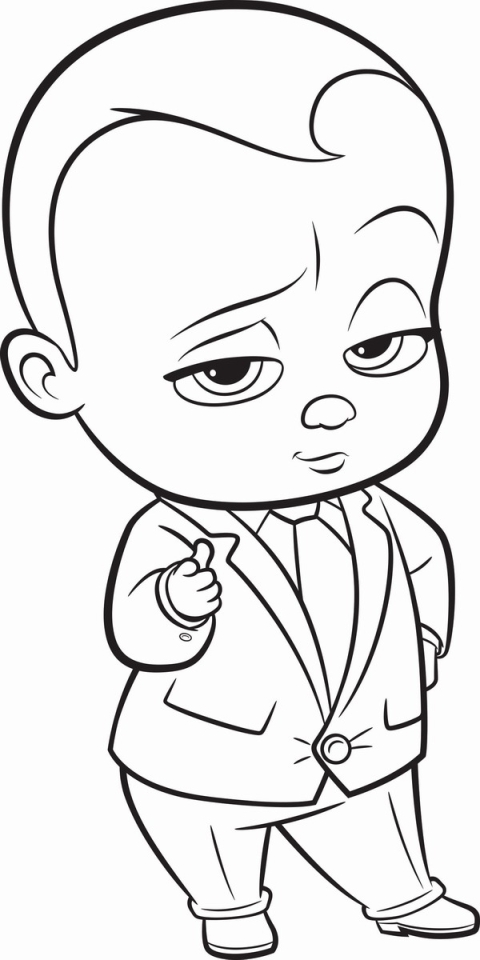 Get This Boss Baby Coloring Pages Free to Print - 04192