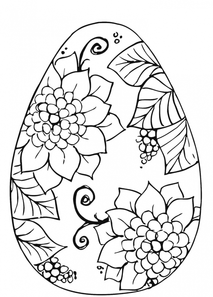Get This Adults Printable Easter Egg Coloring Pages 86904