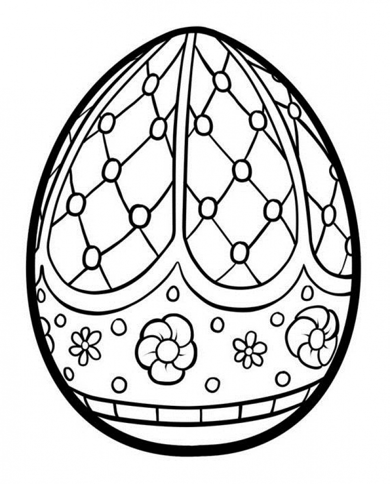 Get This Adults Printable Easter Egg Coloring Pages 87903