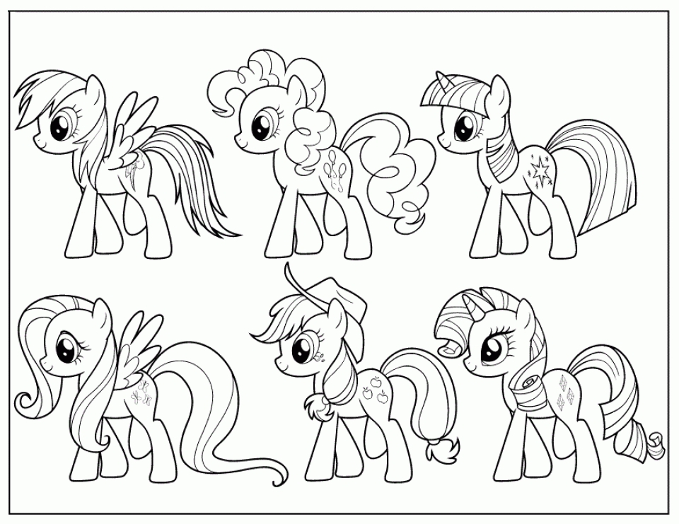 Coloring Pages My Little Pony Friendship Is Magic 7