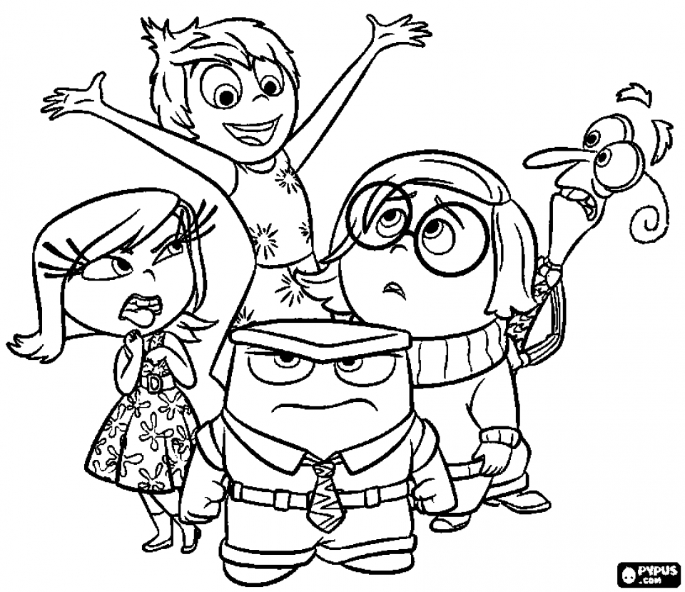 Get This Free Inside Out Coloring Pages Disney Printable 52661