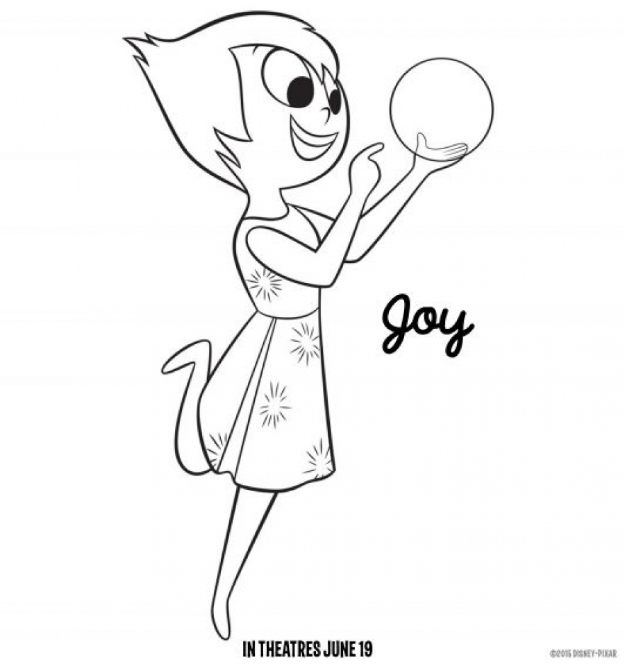 Free Inside Out Coloring Pages Disney Printable