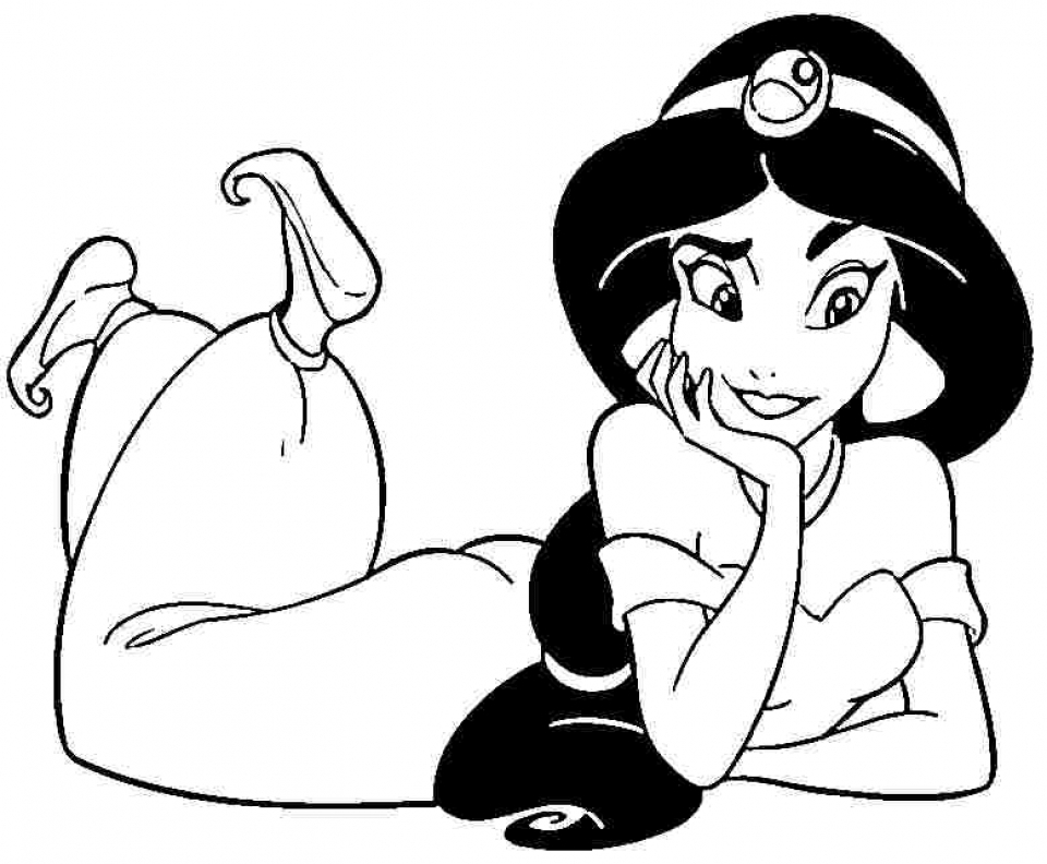 Get This Free Jasmine Coloring Pages for Toddlers 54497