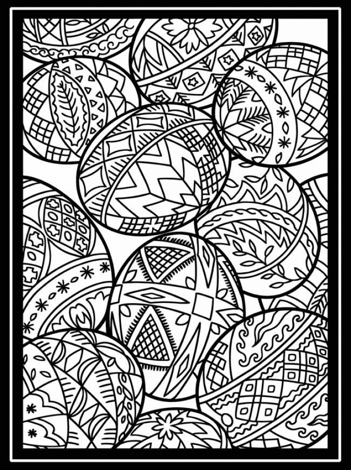 Get This Free Printable Easter Egg Coloring Pages for Adults 65730