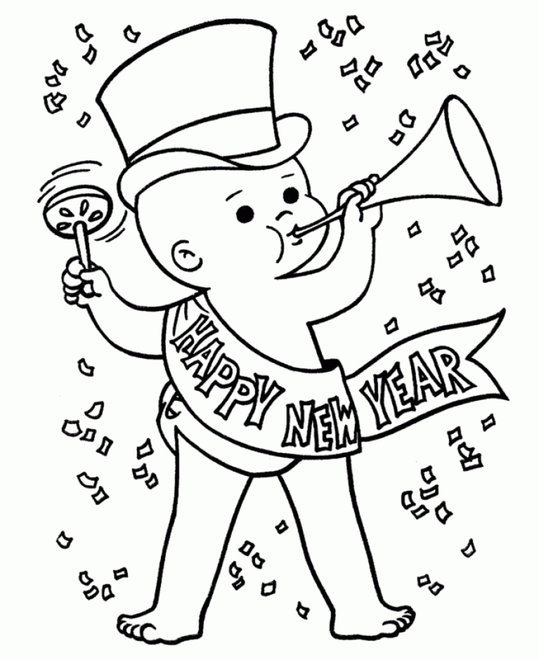 get this free printable new years coloring pages for kids