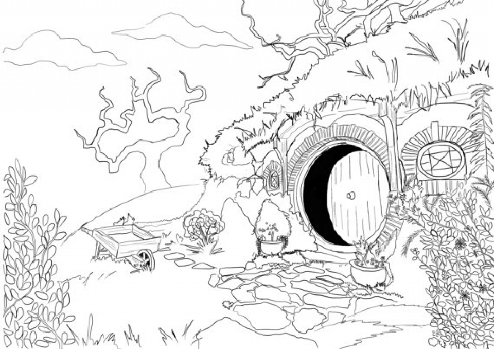 Get This Free The Hobbit Coloring Pages Online 49012