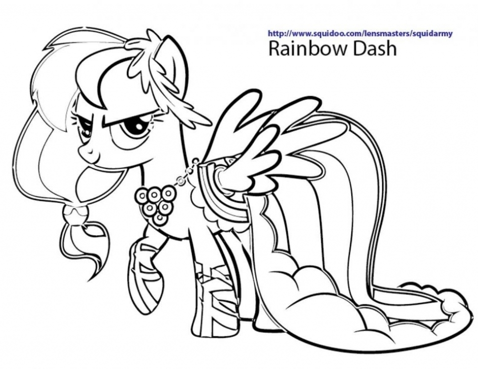 rainbow dash coloring pages for kids - photo #25