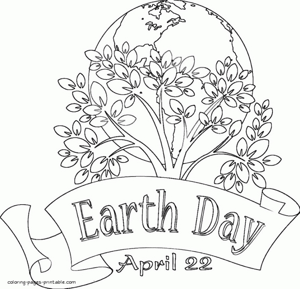 Printable Earth Day Children 39