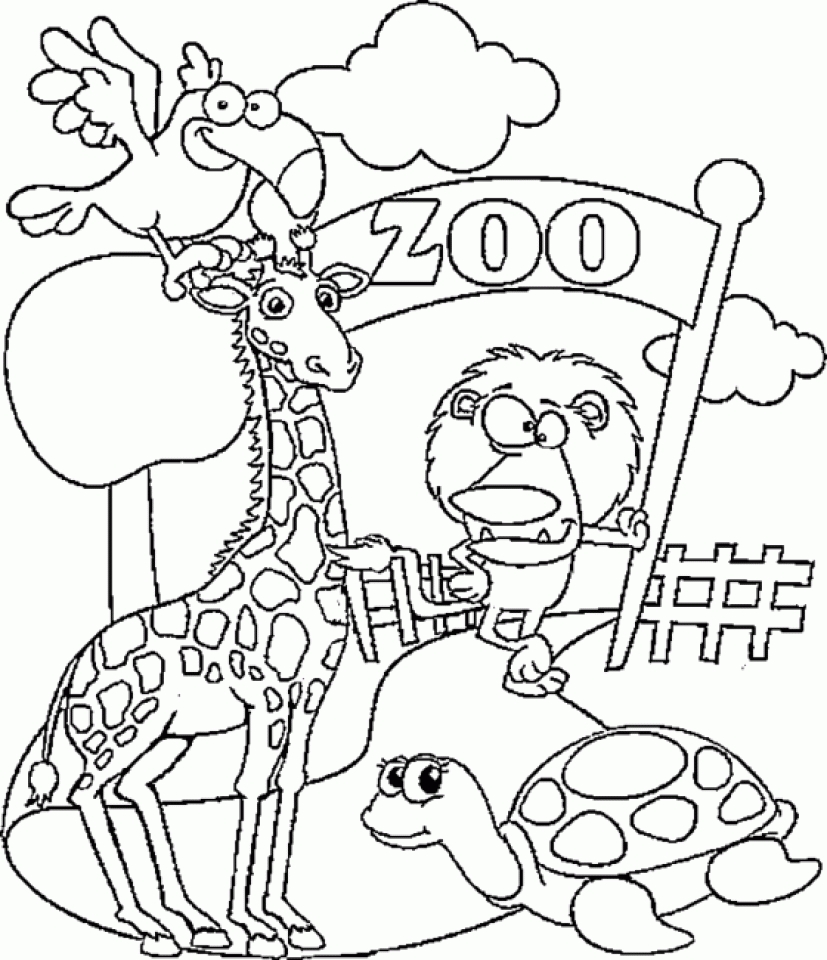 zoo animal coloring pages to print - photo #23