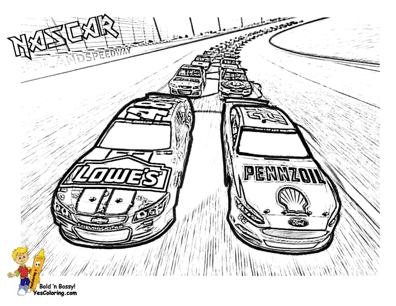 nascar race cars coloring pages - photo #22