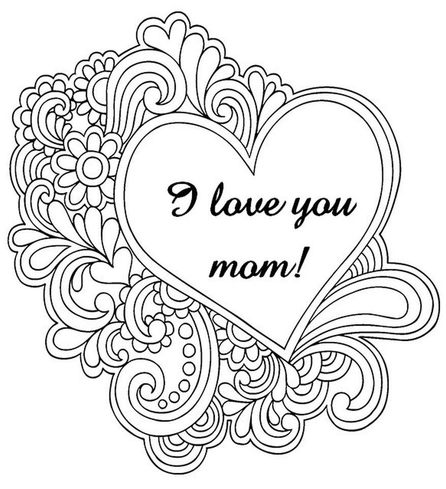Get This Free Mother s Day Coloring Pages For Adults To Print Out 37120
