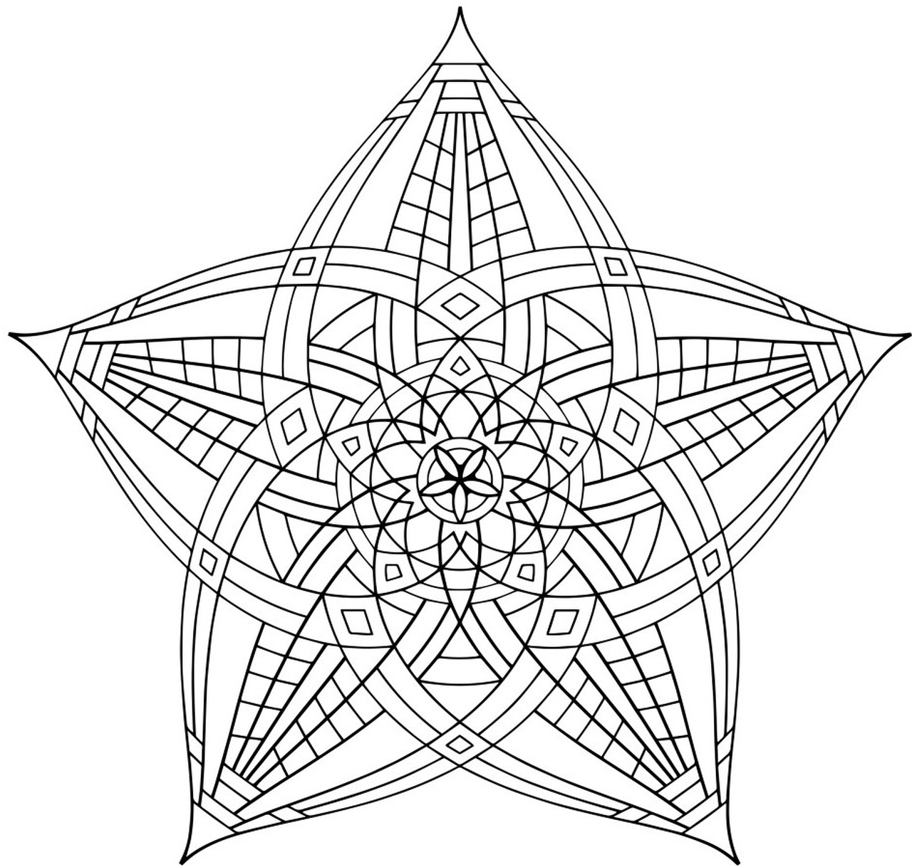 Download Get This Hard Geometric Coloring Pages to Print Out - 15739