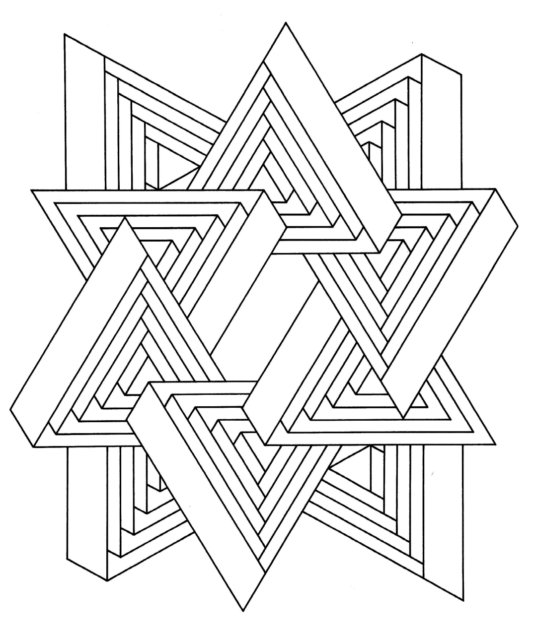 Get This Hard Geometric Coloring Pages to Print Out - 36712