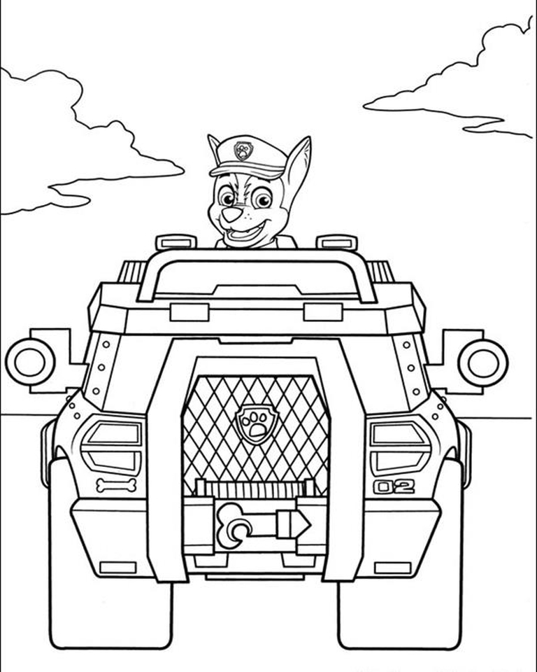 Get This Kids Printable Paw Patrol Coloring Pages Chase ...