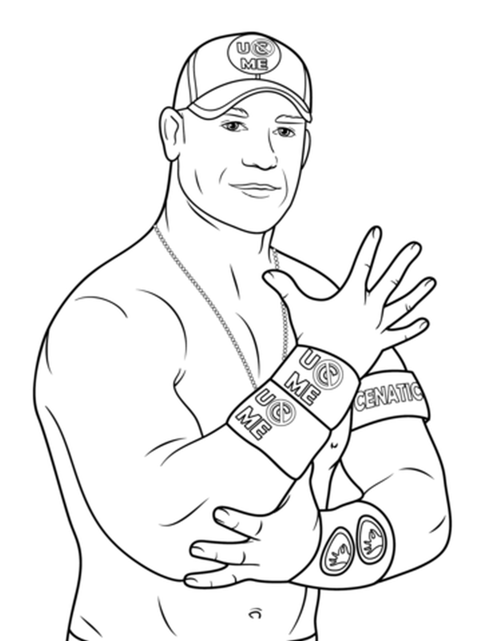 Get This Printable wwe coloring pages john cena - 31902