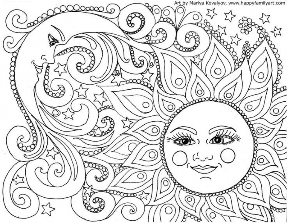abstract coloring book pages for adults - photo #46