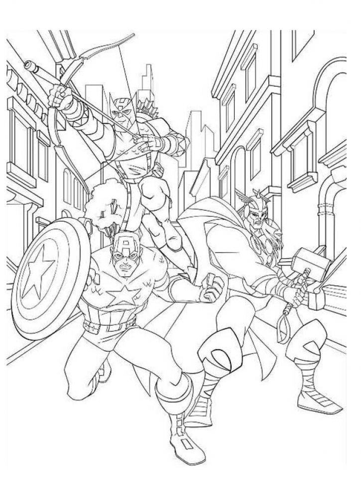 Get This Avengers Coloring Pages Boys Printable 31453
