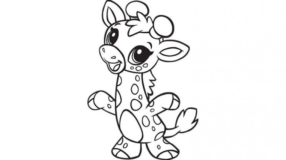 Get This Baby Giraffe Coloring Pages 74192
